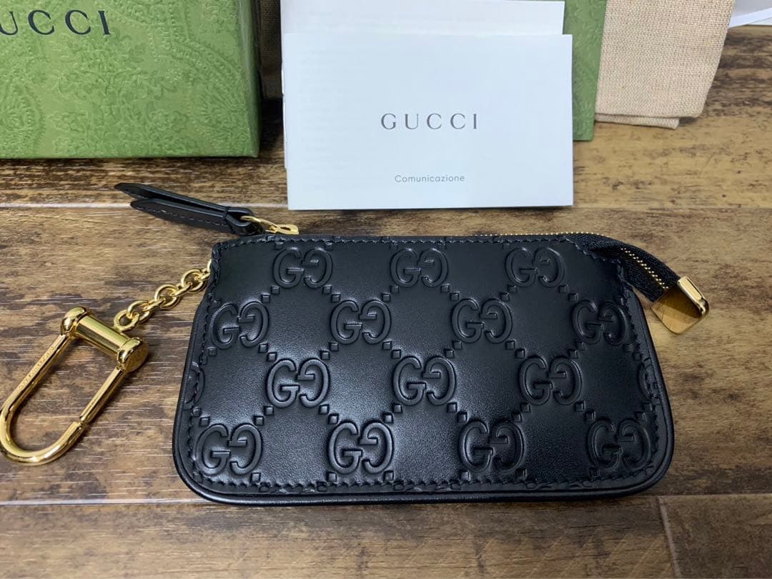 GUCCI グッチ　GG柄 ケース 小銭入れ 金具