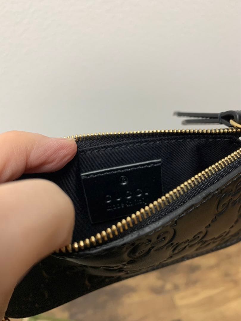 GUCCI グッチ　GG柄 ケース 小銭入れ 金具