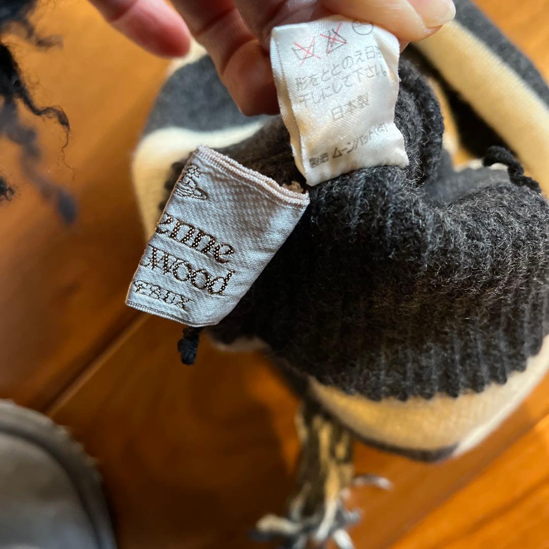 VivienneWestwood ニット帽　正規品　30年前　初期デザイン　古着