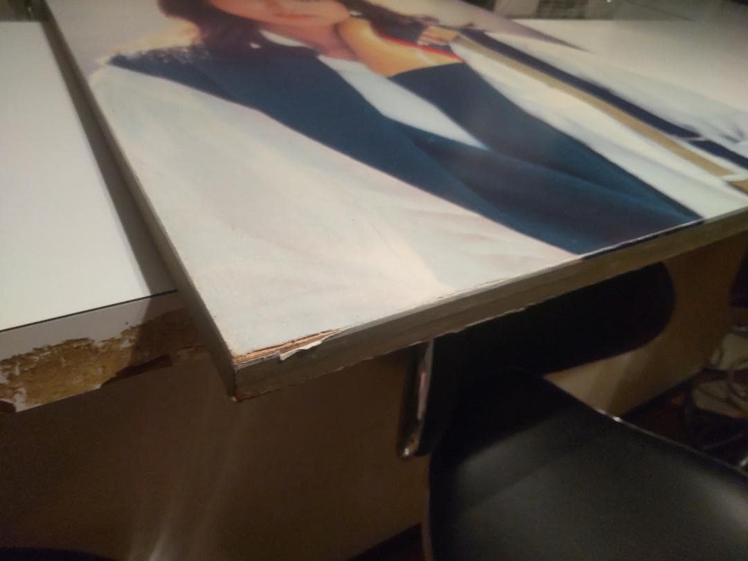 廃番★非売品★70年代★貴重 川島なお美 特大 木製 額縁 プロマイド ポスター