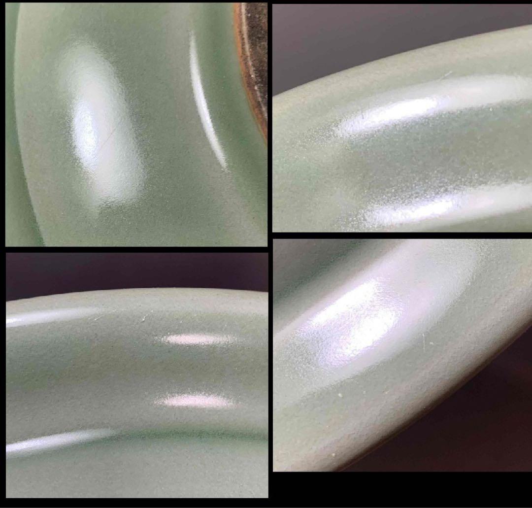 中国 青磁鳳凰平鉢　f2250915