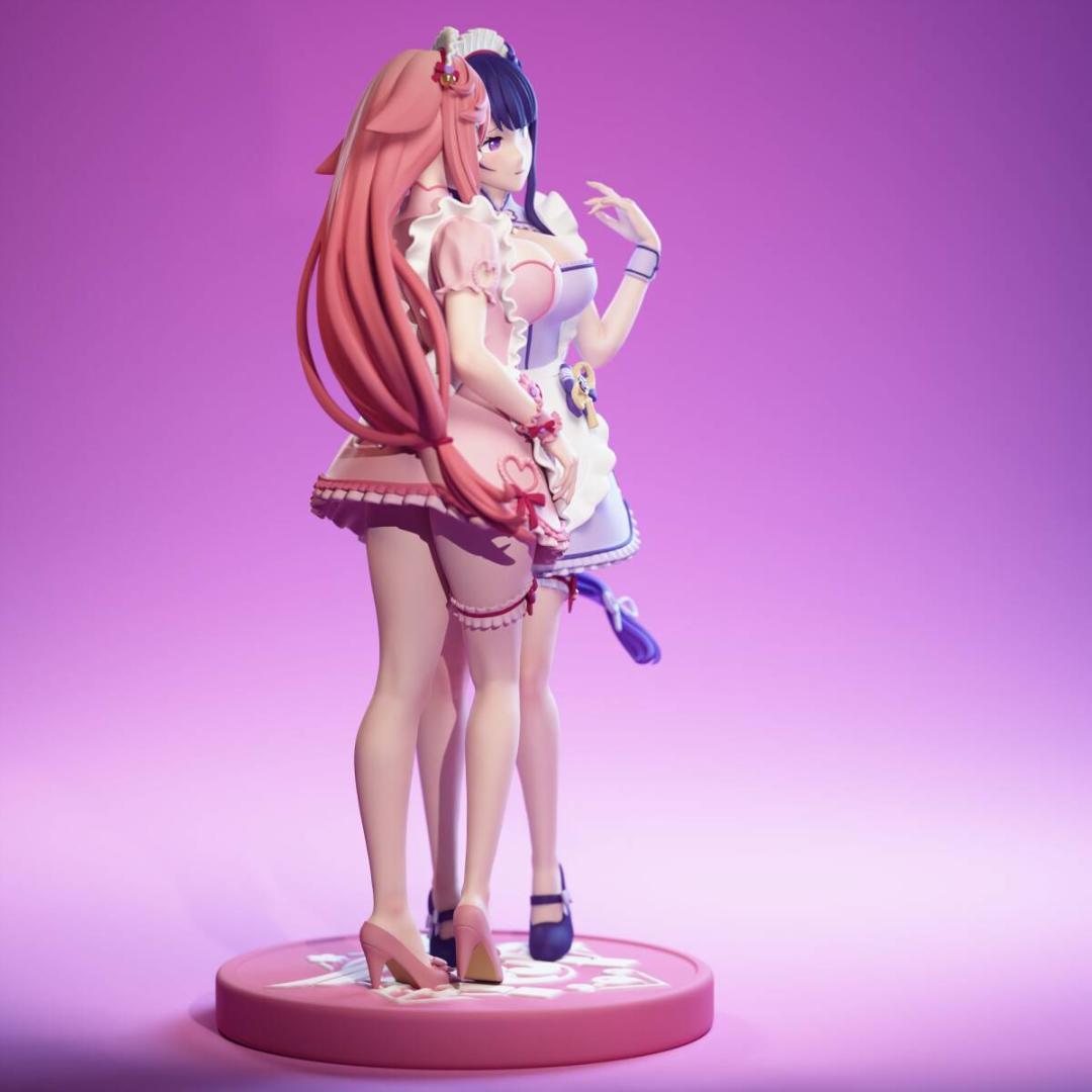 未塗装未組立　ガレキ　ガレージキット　フィギュア　原神　雷電将軍　八重神子　影