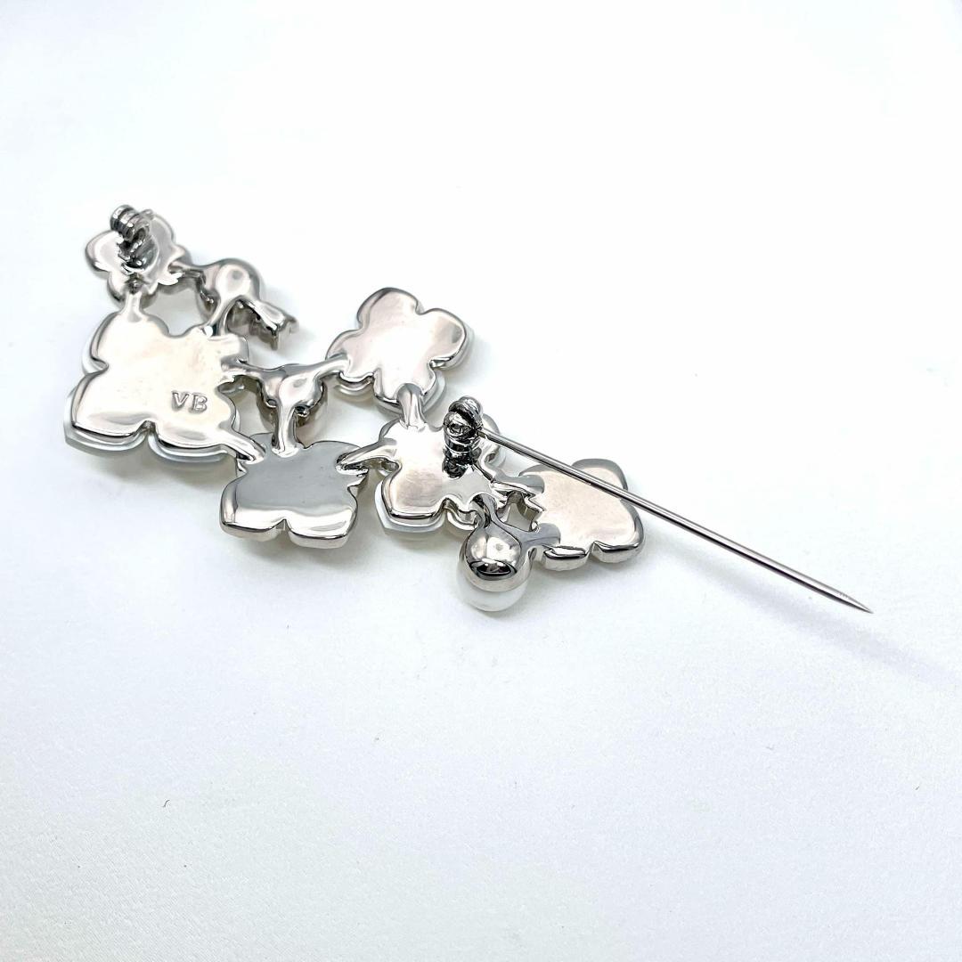 ヴァンドームブティック フラワー シェル パール 6.3mm セレモニーブローチ