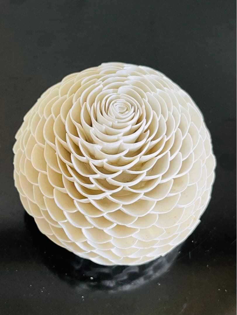 山元規子　オブジェ　陶ー卵殻ー　　（L）見立て　茶室飾　茶道　インテリア　アート