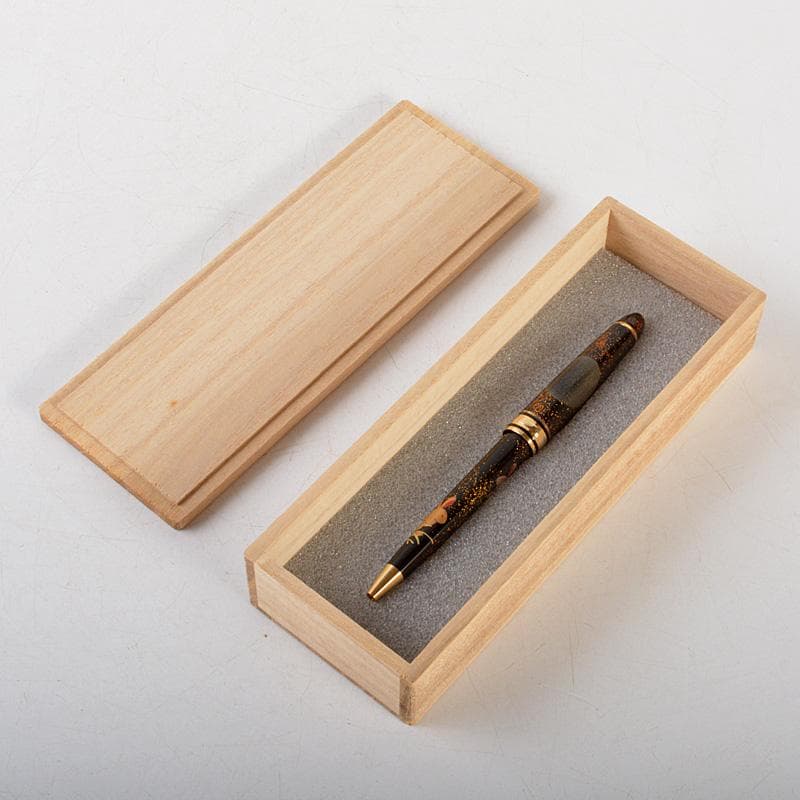 箔飾　高級　蒔絵兎文　ボールペン　木箱付　V　6024