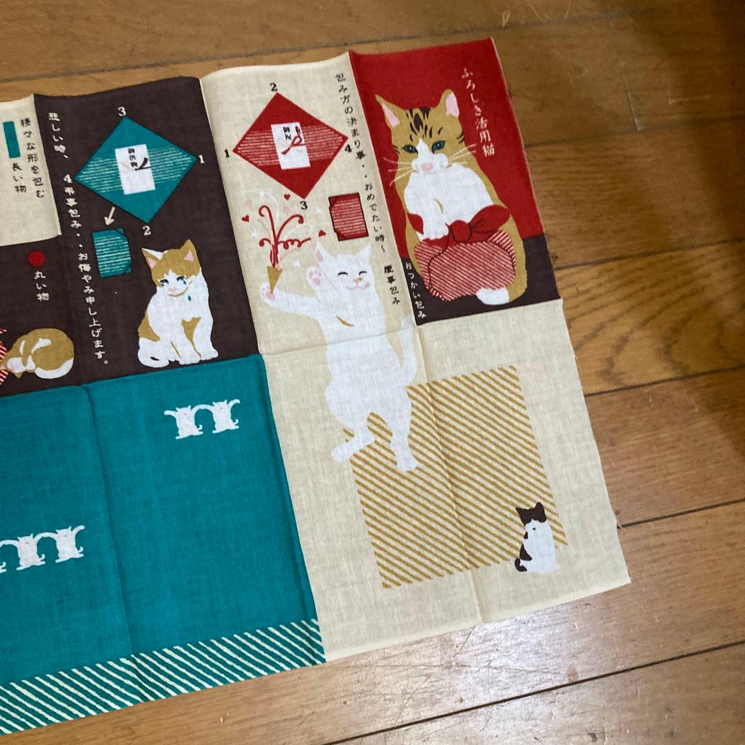 猫デザイン 手ぬぐい　タイプA 新品未使用
