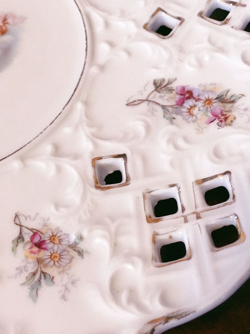 フランス　アンティーク　レリーフ　ピアスプレート　天使　エンジェル　飾り皿