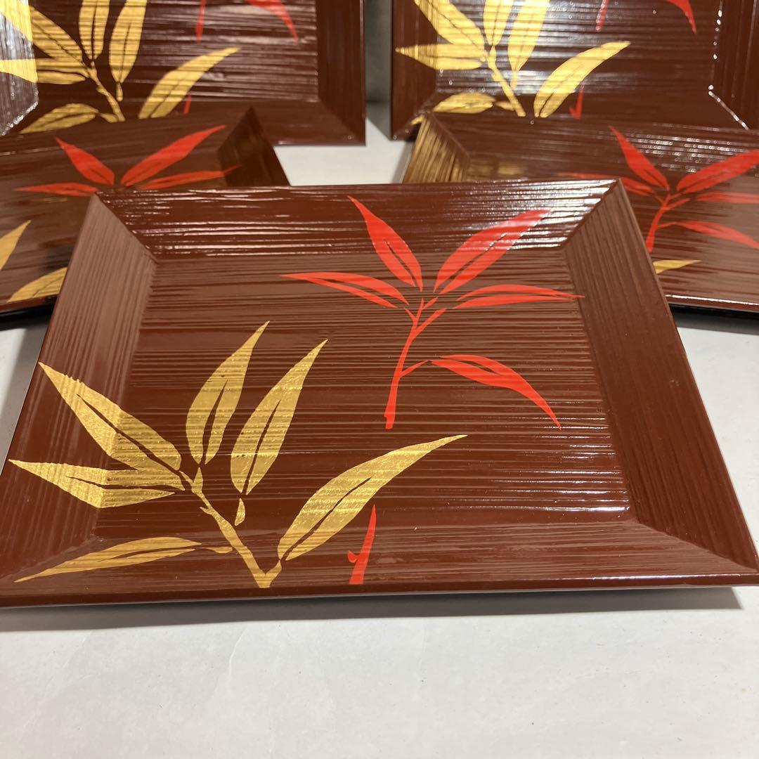 漆器お台（銘々皿５枚）