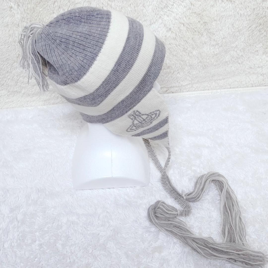 希少✨ Vivienne Westwood 耳当て ニット帽 ポンポン オーブ