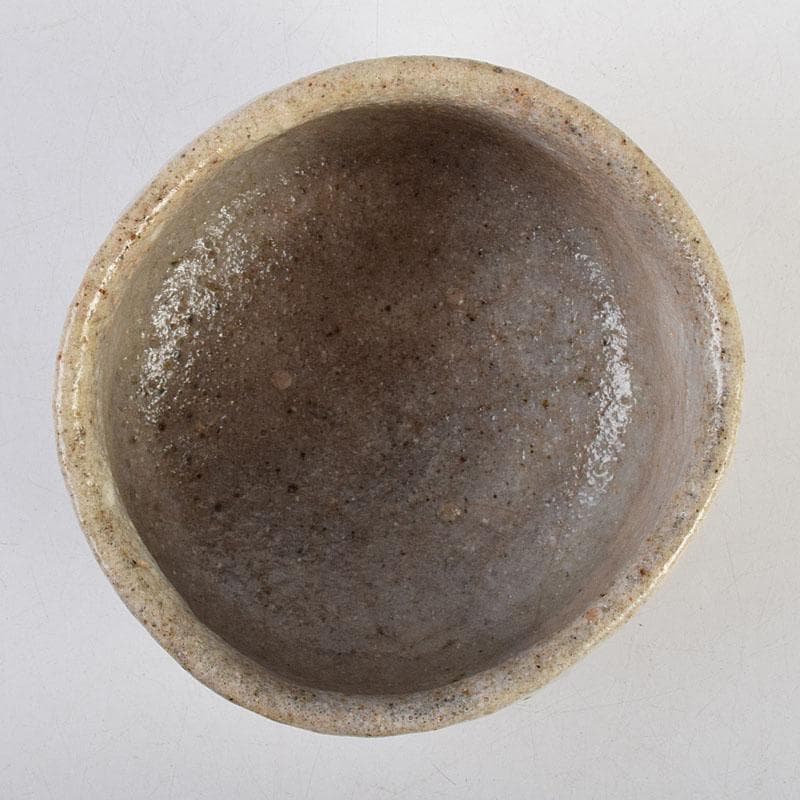 茶道具　鼠志野　茶碗　仕覆付　人間国宝　加藤卓男識箱　M　R9400