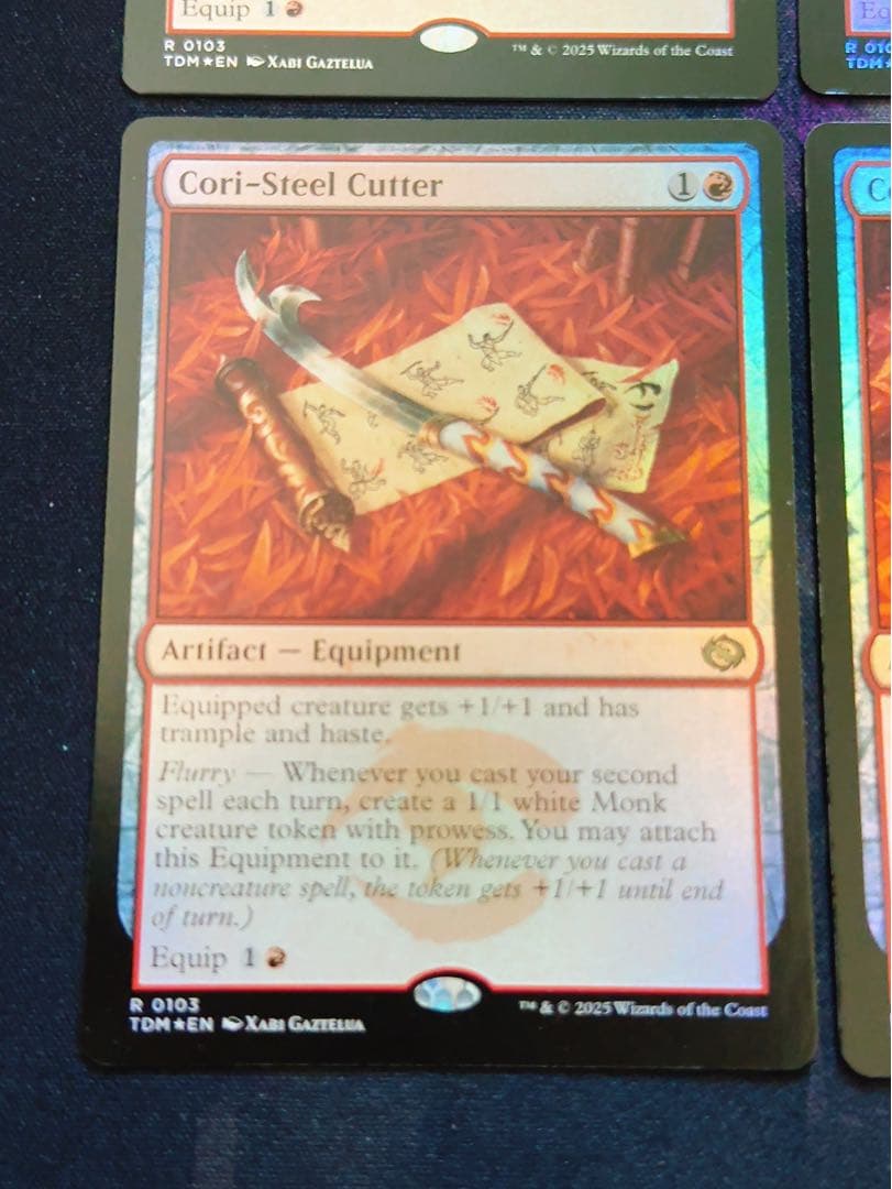 【foil】コーリ鋼の短刀　英語　4 枚セット