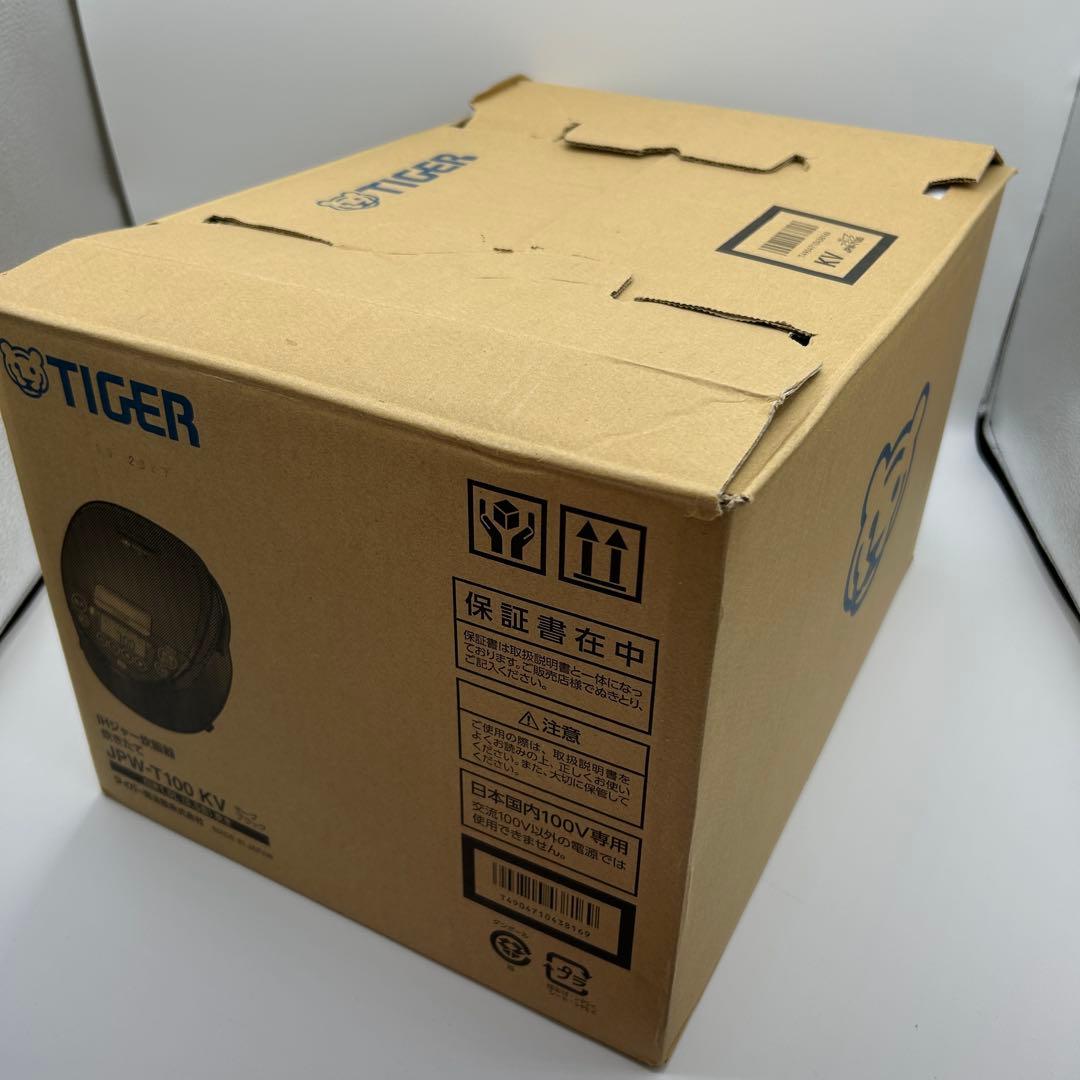[美品] タイガー IH炊飯ジャー JPW-T100KV（5.5合炊き）