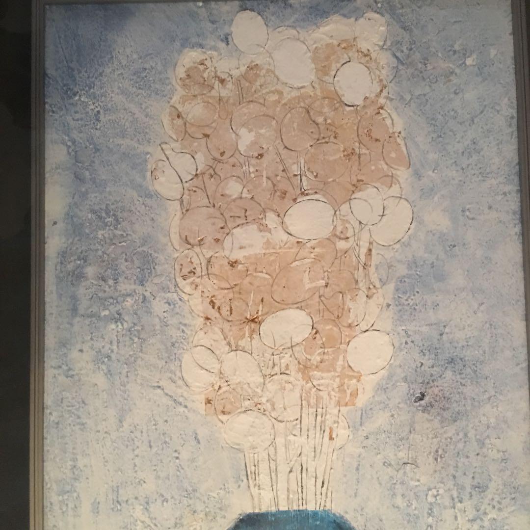 朝倉摂  画伯  絵画 紫陽花の花　#朝倉摂　#大舞台画家