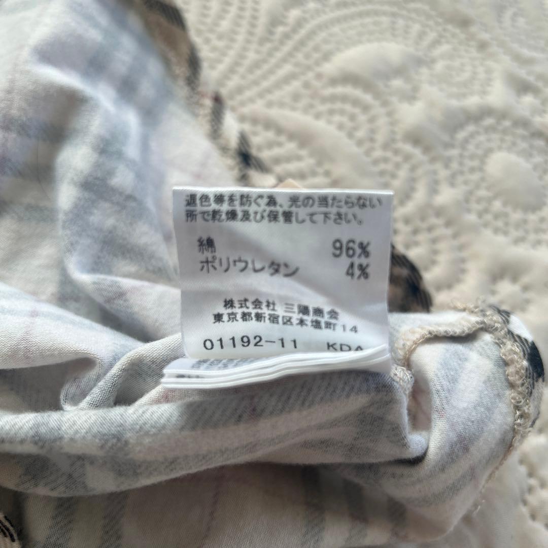 バーバリーブルーレーベル　チェック柄タンクトップ 38