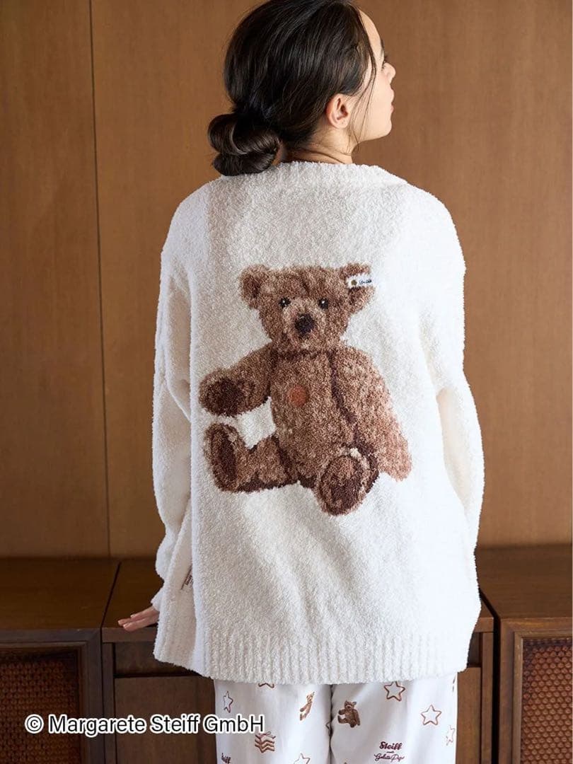 ジェラートピケ　パウダージャガードカーディガン　ジェラピケ