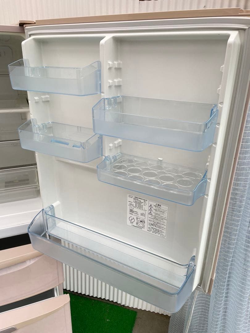 905 三菱 おしゃれレトロ5ドア冷蔵庫 455L 右開き シャンパンロゼ 国産