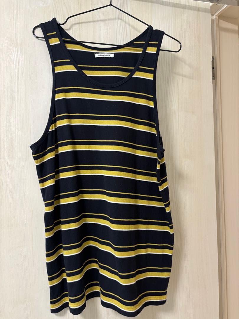 FUMIKA UCHIDA ボーダーオーバーサイズタンクトップ