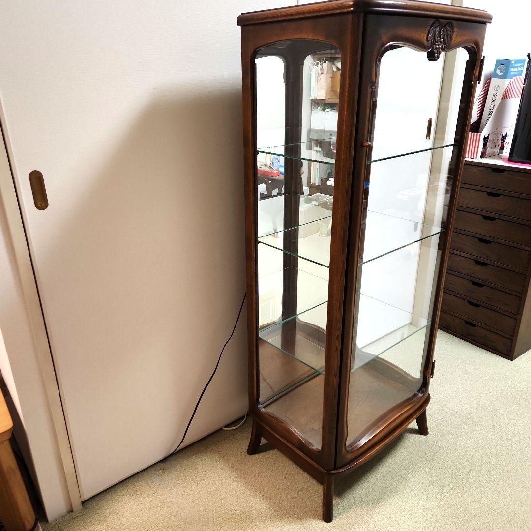 「マロン♡ママ」飾り棚 ガラスケース キャビネット キュリオケース