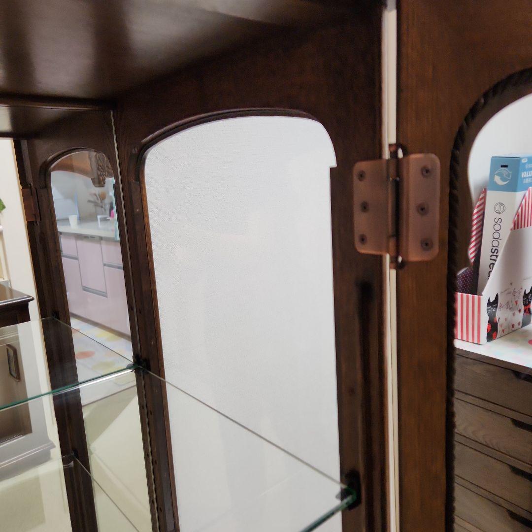 「マロン♡ママ」飾り棚 ガラスケース キャビネット キュリオケース