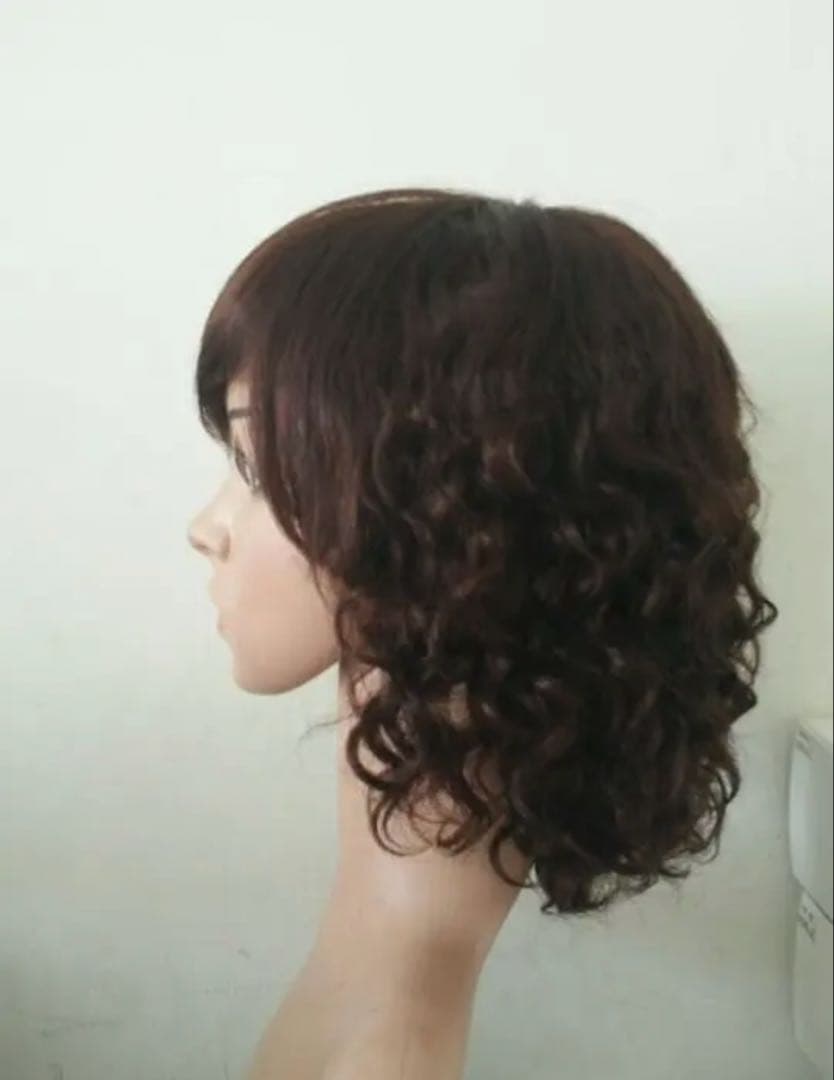 人毛100% ☆かわいい ☆ボブ かつら・ウィッグZ87