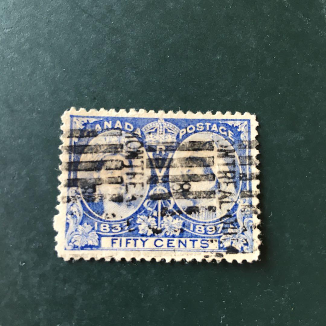 カナダ 1897 Diamond Jubilee 50c 使用済1種