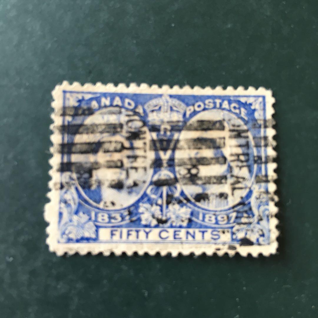 カナダ 1897 Diamond Jubilee 50c 使用済1種