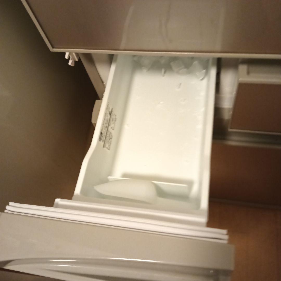 シルバー 4ドア冷蔵庫 野菜室付き