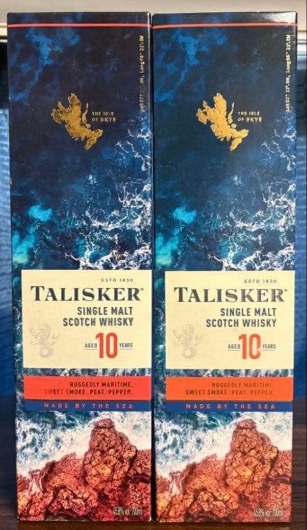 TALISKER 10年 シングルモルトウイスキー 700ml 2本