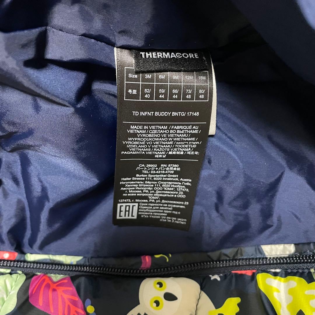 バートン　スノーウェア　スノースーツ　バンティングスーツ　ベビー　80 12M