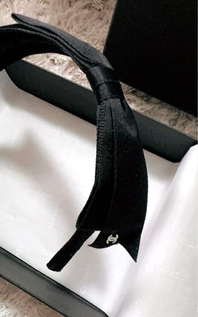 piroz★CHANEL(シャネル)☆美品 リボンカチューシャ ブラック