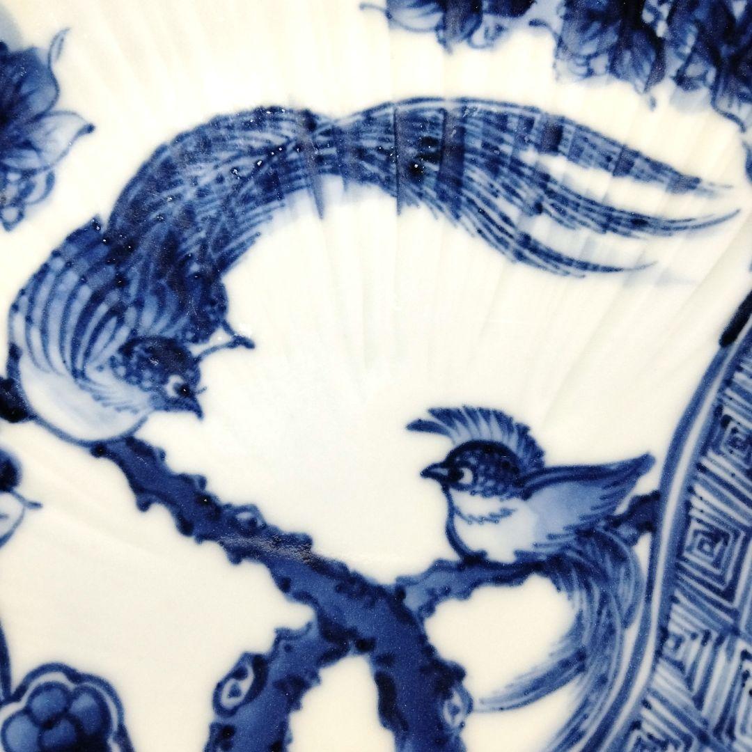 加藤 利昌 染付瑞鳥祥瑞大皿二客