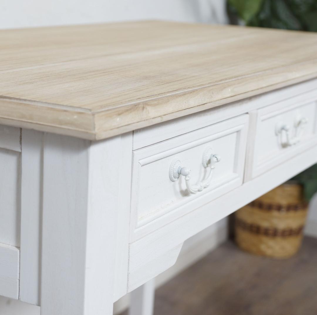 【新品・未使用】　シャビー　アンティーク調　コンソールデスク　幅　100cm
