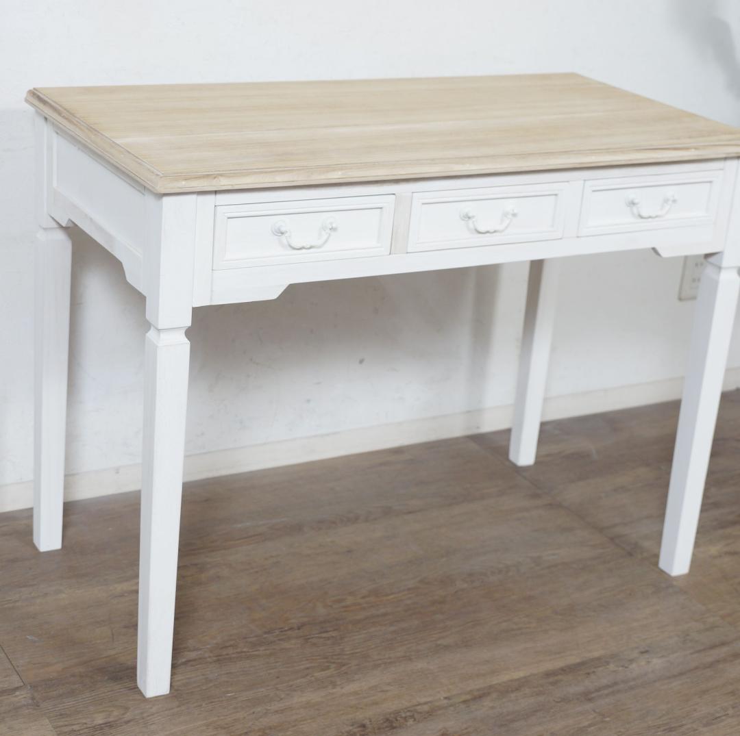 【新品・未使用】　シャビー　アンティーク調　コンソールデスク　幅　100cm
