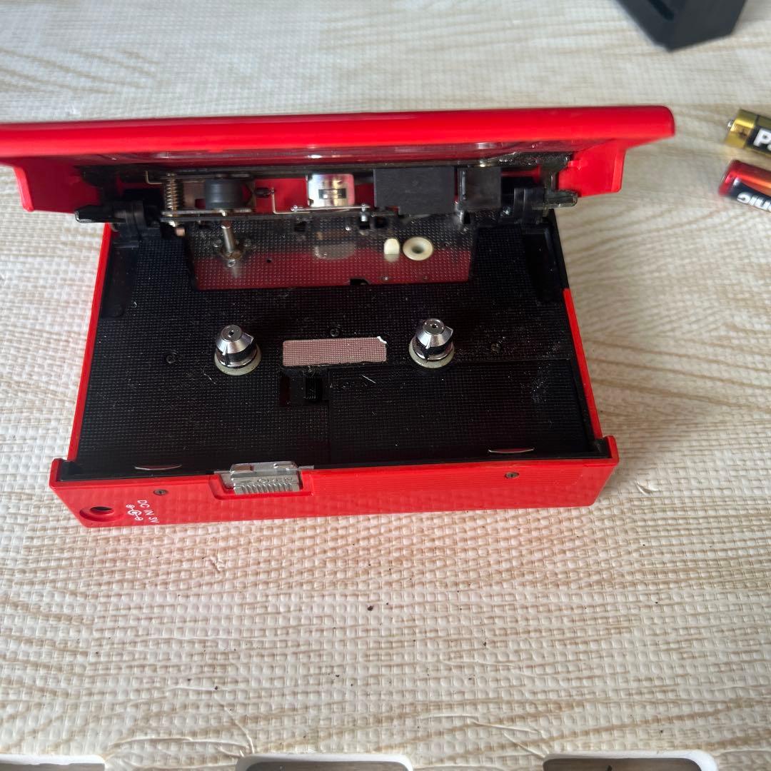 SONY WALKMAN II WM-2 カセットプレーヤー レッド ジャンク