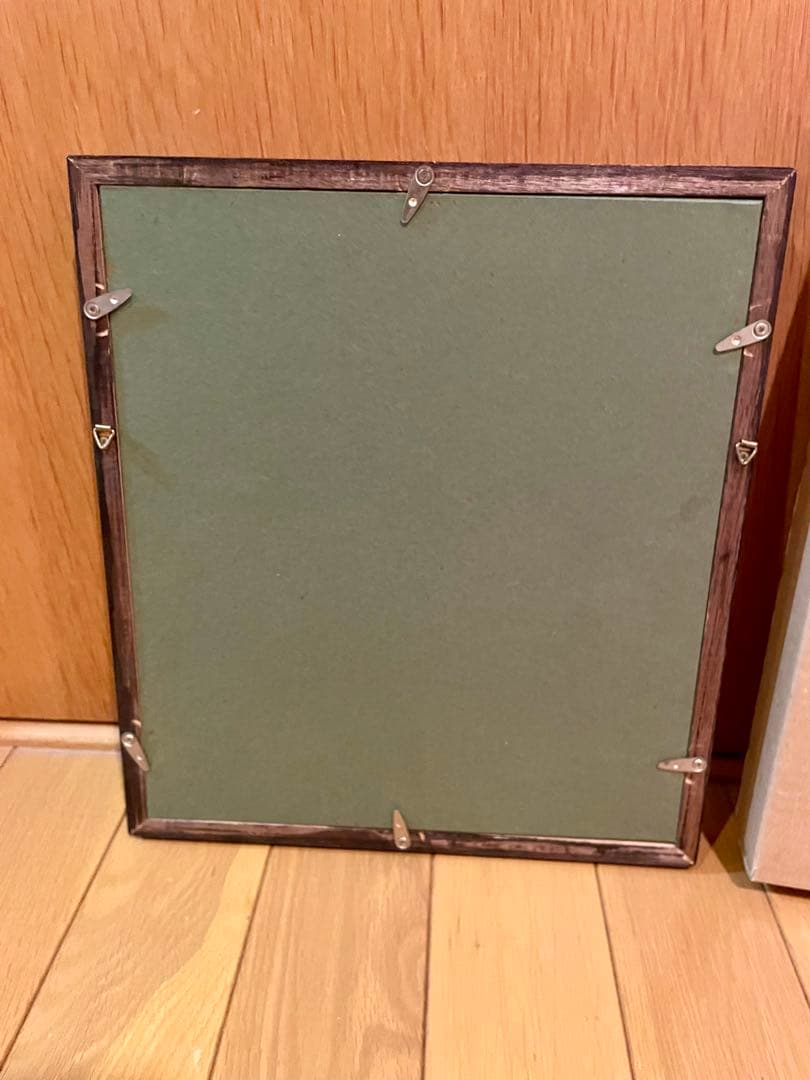 谷内六助　「里の子」　彩色　色紙　サイン　タイトル　25.7×22.7