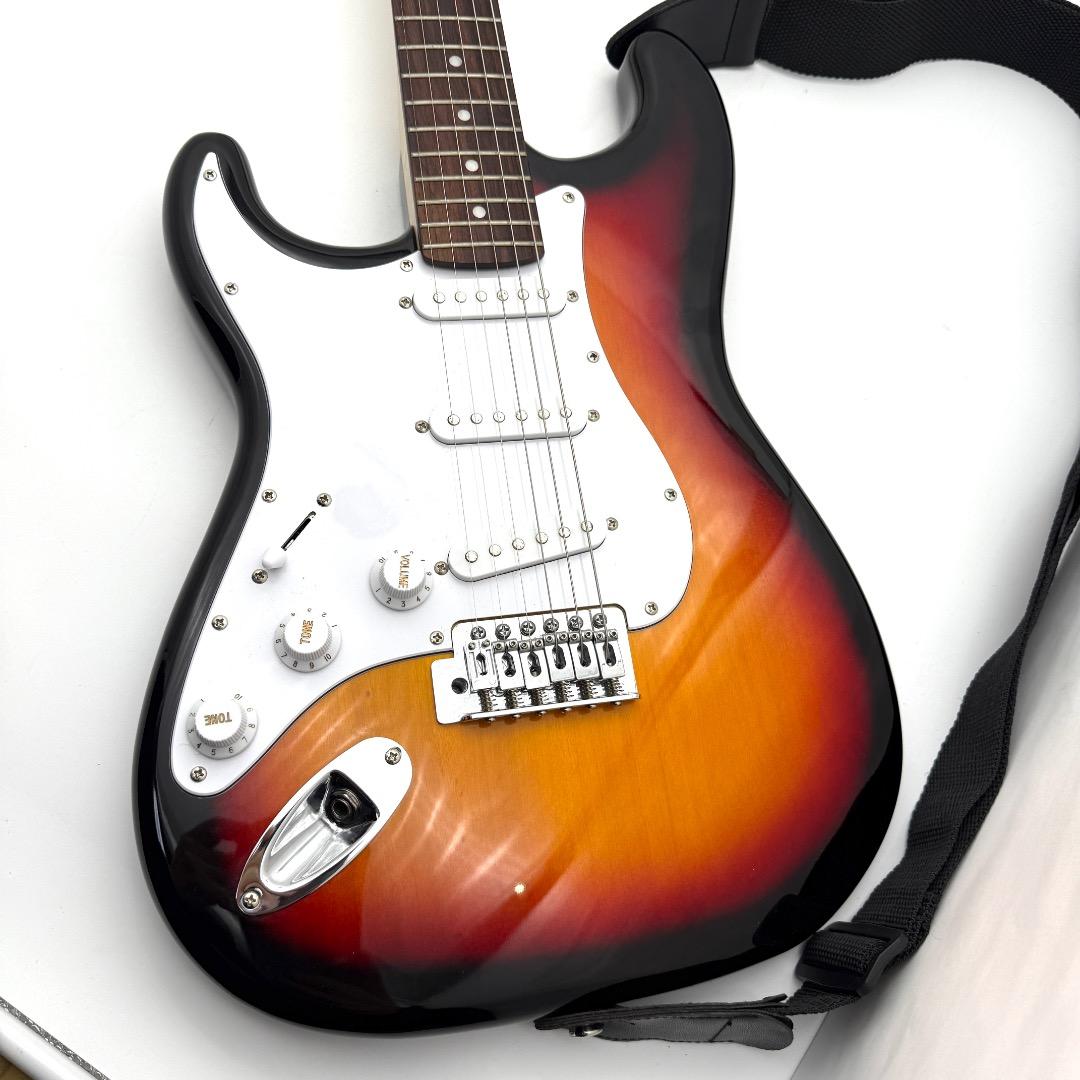 【左利き】Legend サンバースト エレキギター レフティ ストラトキャスター