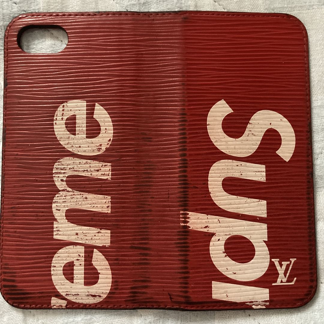 ルイヴィトン supreme シュプリーム iPhoneケース 手帳型