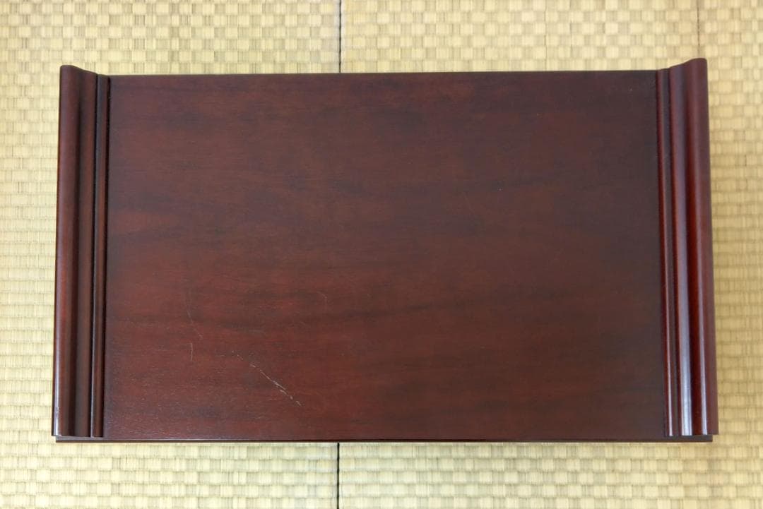 木製 唐木 花梨 透かし彫り 棚付き 折りたたみ 文机 文台 小机 経机 経台