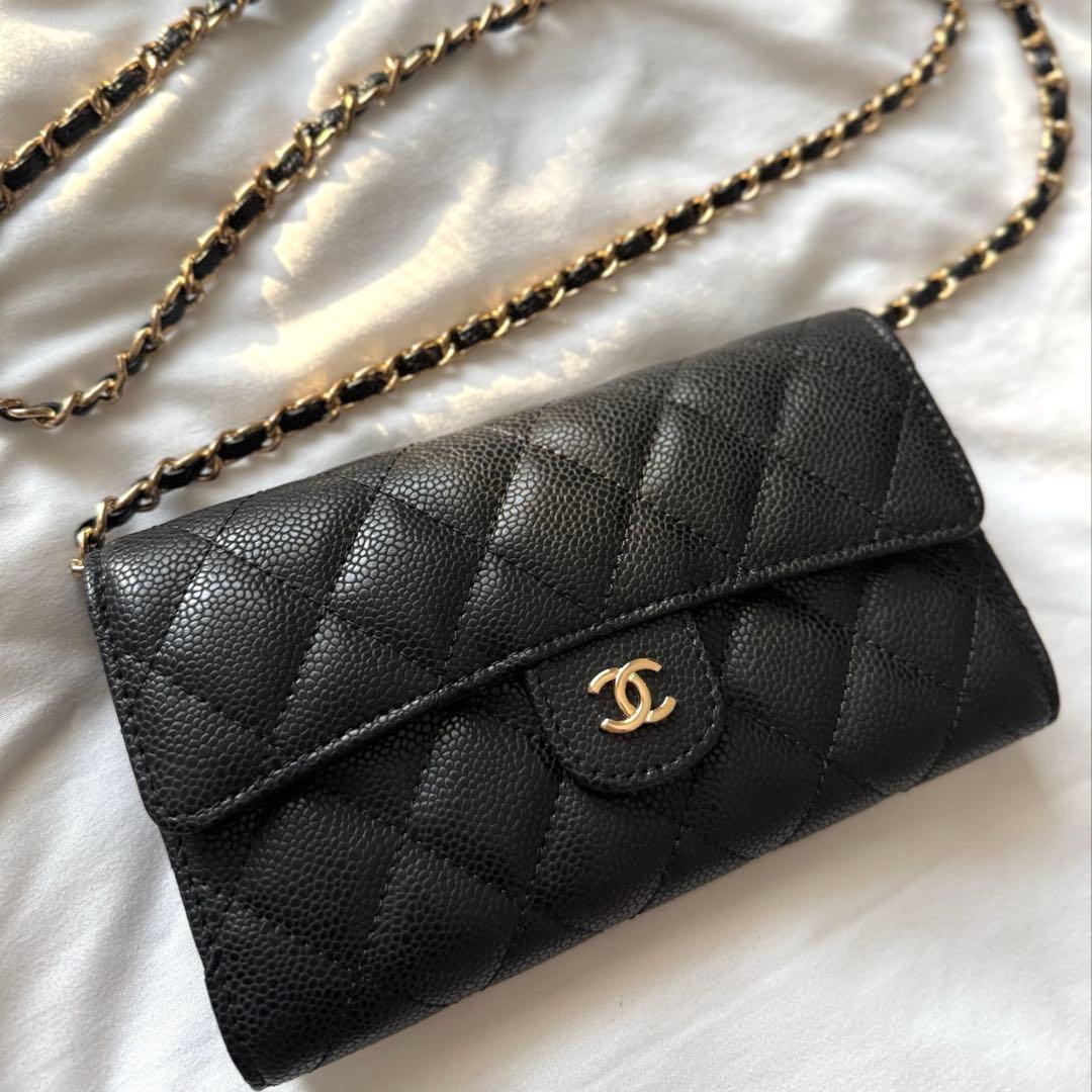 チェーンウォレット　CCロゴ　チェーンバッグ