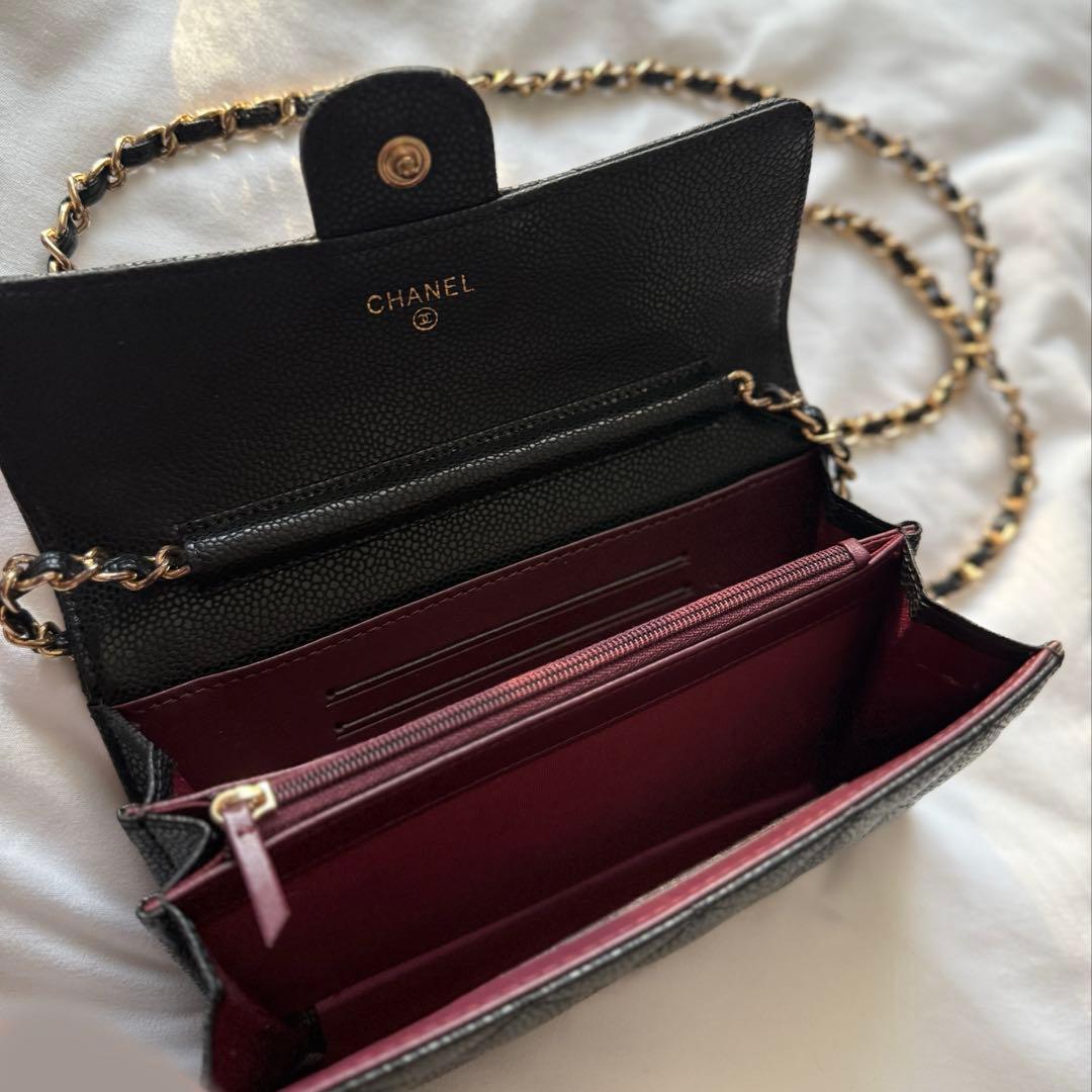 チェーンウォレット　CCロゴ　チェーンバッグ