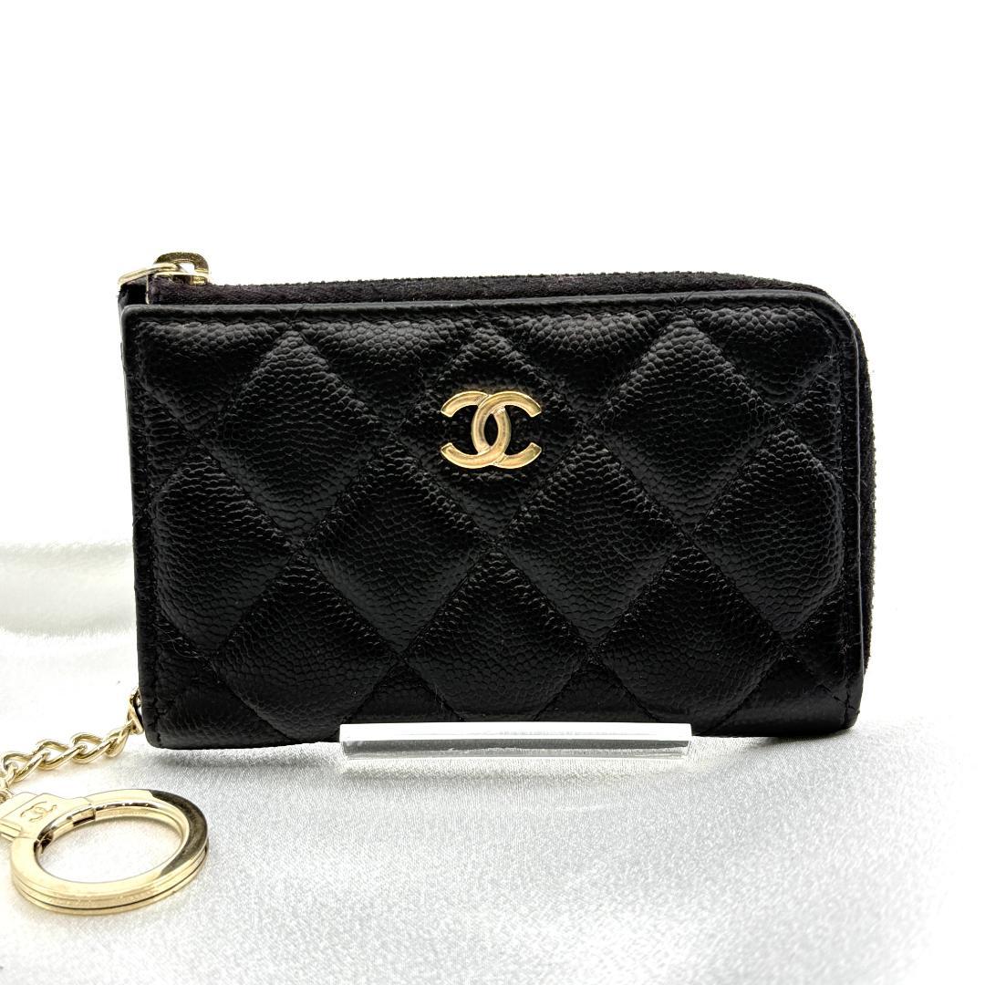 美品　CHANEL シャネル　パース　キャビアスキン　マトラッセ