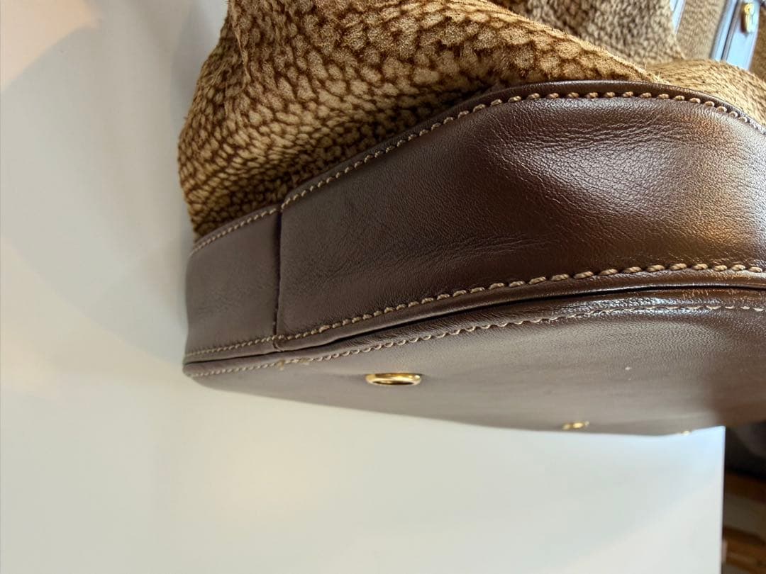 【未使用品】BORNONESEボルボネーゼ ボストンバッグ 大容量　うずら柄