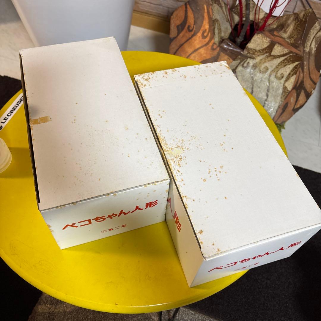 ペコちゃん フィギュア 3体セット　首振り　卓上ユニフォーム　まとめ売り