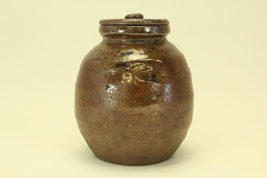 茶道具 備前茶入 共蓋(A767)