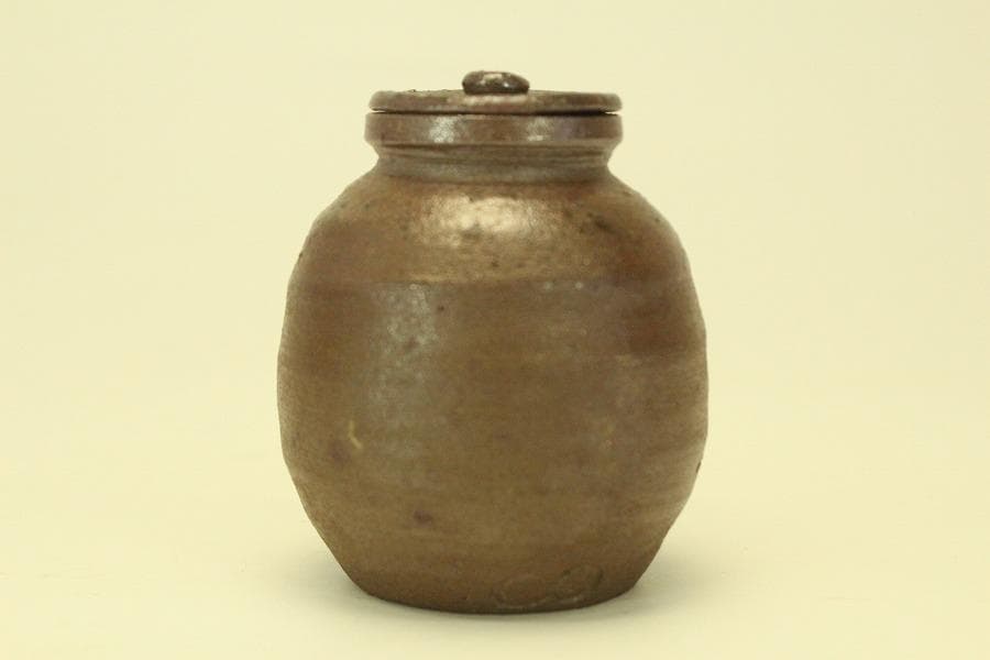 茶道具 備前茶入 共蓋(A767)