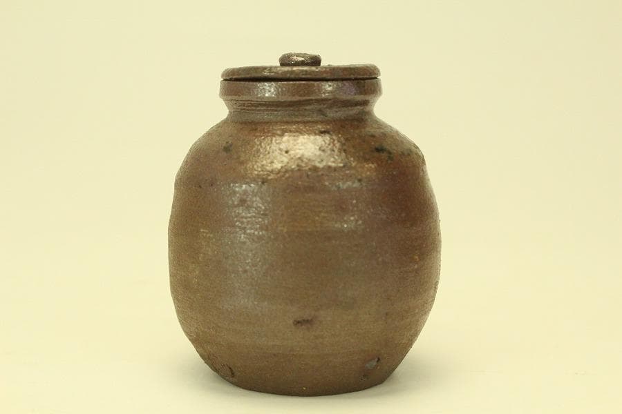 茶道具 備前茶入 共蓋(A767)