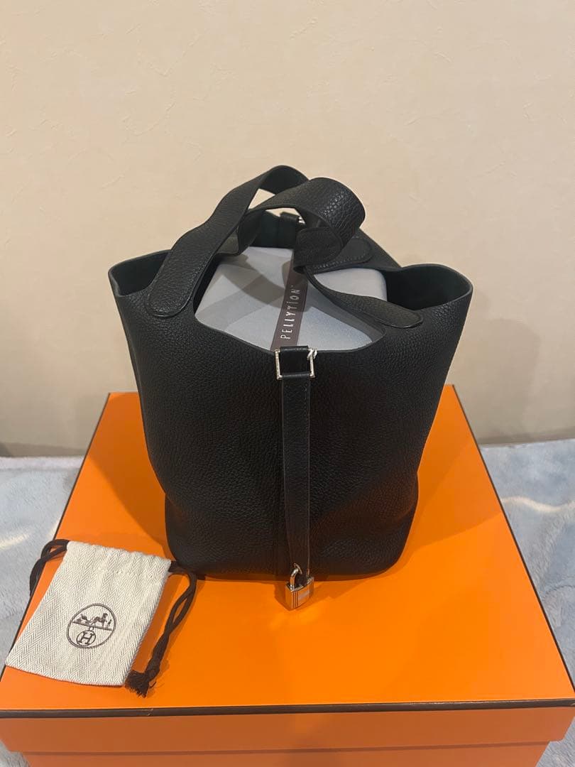 ♡美品♡エルメス ピコタンロックMM ノワール シルバー金具