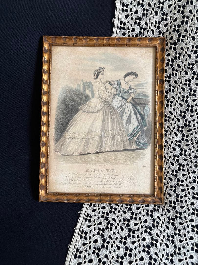 フランスアンティーク 額縁La Mode Illustree