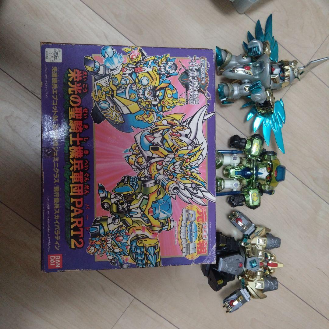 元祖SDガンダム　プラモデル　栄光の聖騎士騎兵軍団PART2 組立済み