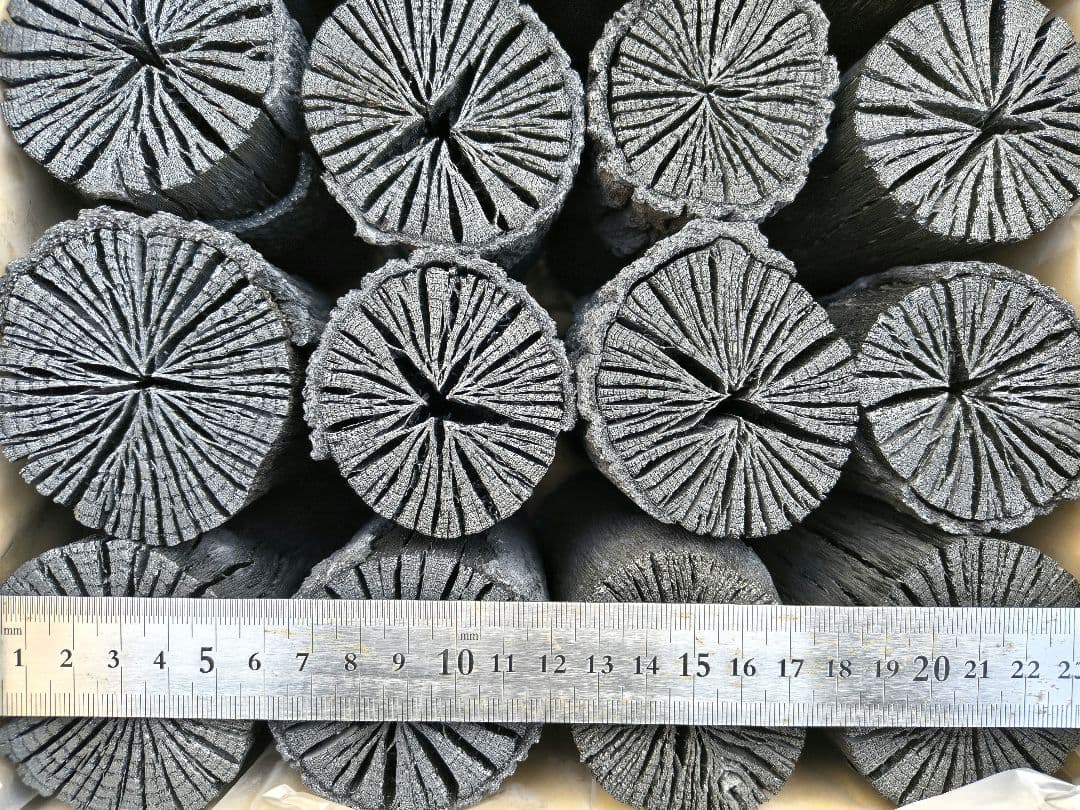 K【愛媛産】クヌギ炉用胴炭約5kg 皮剥がれ